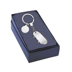 Porte-clés en alliage de zinc, mousqueton tendance en forme de cœur, motif dessin animé vintage mignon, impression UV offset, accessoire de mode laser - Product Image 3