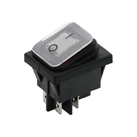 Interrupteur à bascule KCD4 12V 2 positions pour voiture, bateau, mini-rasoir électrique 6A/250V 10A/125V AC IP65 4P
