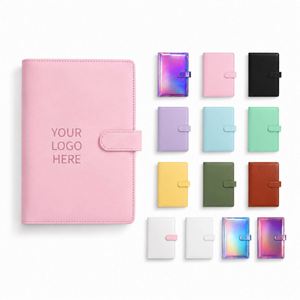 A5 A6 Ring 6 Holes Loose <b>Leaf</b> Pu Leather Binder Din Folder Budget Planner Notebook Cover for Filling Paper - Product Image 1