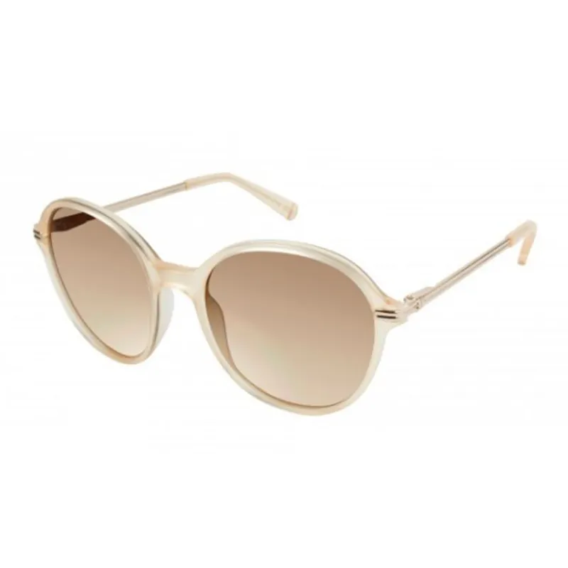 Round Sunglasses Women Fashion New Design Round Big Size Combined Polarized Acetate Sunglasses With Metal Temples For Women