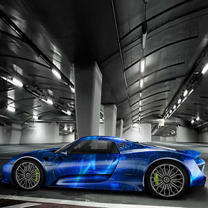 WRAPMASTER 1.52*20m Pellicola Adesiva Blu Galassia a Bassa Aderenza per Wrapping Auto - Product Image 2