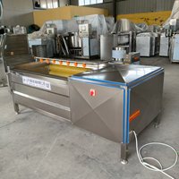 Machine de nettoyage commerciale à rouleaux brosse pour légumes-racines (pommes de terre, carottes, patates douces, manioc, gingembre)