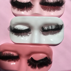 Venta al por mayor 100% Natural 3D Faux Mink Eyelash Full Strip 15mm Faux Mink Lashes Strip Proveedor 25MM 30MM - Product Image 1