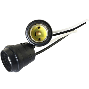 Portalámparas <span class=keywords><strong>Vintage</strong></span> E26 E27 impermeable, portalámparas negro con cable de 12cm, 110V-250V, 2A, Retro - Product Image 3