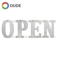 Enseigne lumineuse LED en aluminium personnalisée pour la publicité, facile à installer, pour les magasins de détail