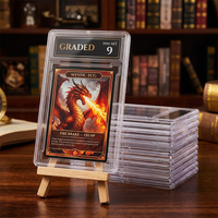 Boîtier de protection transparent premium pour cartes de sport, Pokémon, MTG, avec protection UV, compatible PSA, en plastique haute clarté