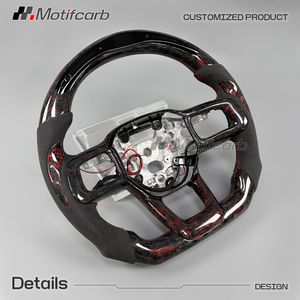 พวงมาลัยอัจฉริยะคาร์บอนไฟเบอร์สีแดง สำหรับฟอร์ด มัสแตง เจเนอเรชั่นที่ 7 S650 ปี 2024-2026 รุ่นดาร์คฮอร์ส GT GTD เชลบี้ คูเป้ - Product Image 3