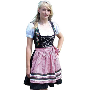 Lavaggio a mano Bavarain Trachten Oktoberfest Tedesco di Cotone Poliestere Custom Made A Buon Mercato All'ingrosso Mini Dirndl/Trachten