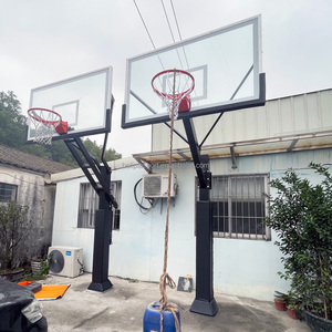 <span class=keywords><strong>Canestro</strong></span> da <span class=keywords><strong>Basket</strong></span> Regolabile in Altezza da Interrare con Palo e Illuminazione, Prodotto in Cina - Product Image 4