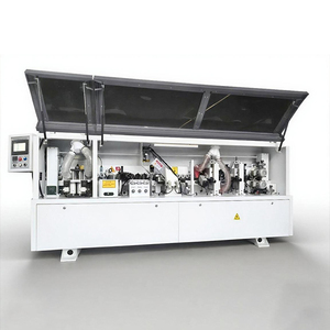 เครื่องปิดขอบไม้แบบอัตโนมัติ JUNDE 10KW สำหรับงานไม้แผ่นอุตสาหกรรม พร้อมระบบตัดแต่งและกัดแต่งหน้าไม้ - Product Image 1