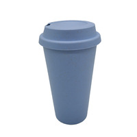 Gobelet à café réutilisable en plastique, impression personnalisée, écologique, isolation thermique