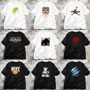 Custom Printed Men T Shirts Trendy Graphic 200Gsm Pure Cotton Loose Casual Tops Custom Logo Factory <strong>Low</strong> Price - Product Image 1