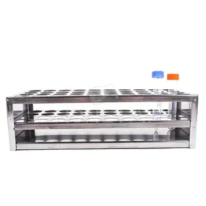 RONGTAI Test Tube Stand Used In Laboratory Manufacturers 6*15 Holes Test Tube Plastic Rack China PP Material Rack For Test Tubes