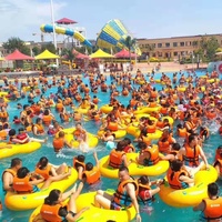 Nouveau bateau gonflable rose pour parc aquatique, à double tube en PVC robuste de 0,75 mm, imprimé sur mesure, certifié CE