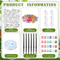 Kits de peinture et de feutres à paillettes pour attrape-soleil, fournitures d'art et d'artisanat pour enfants et feutres à paillettes pour attrape-soleil