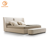 Lit de Luxe Exceptionnel, Mobilier de Chambre de Luxe, Ensembles de Chambre à Coucher, Design Moderne, Cadre en Bois, Tailles King Size et Queen Size