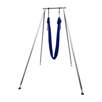 Équipement de yoga aérien, hamac de yoga aérien, hauteur réglable, pliable, robuste, durable, support de balançoire de yoga, cadre suspendu