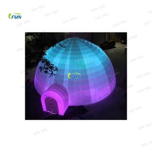 Tente dôme gonflable blanche de 10 mètres de type étendu avec tunnel / Tente dôme gonflable sportive Modèle IF-DTT001 pour mariage / <span class=keywords><strong>camping</strong></span> - Product Image 3