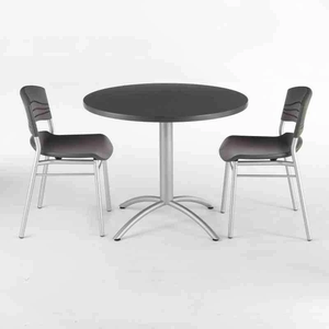Modern Durable <b>Round</b> Outdoor Bistro <b>Table</b> Set Aluminum Patio Dining Furniture <b>Garden</b> <b>Table</b> and Chairs for Cafe Balcony - Product Image 1