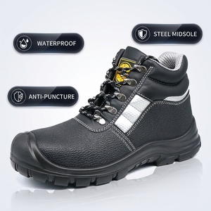 MAXITOUGH Scarpe Antinfortunistiche da Lavoro Impermeabili all'Ingrosso in Crosta di Pelle Bovina Goffrata con Intersuola in Acciaio - Product Image 2