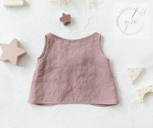 Tenues décontractées pour filles en bas âge, été, 100% coton, mignonnes, avec un nœud au dos, ensemble de chemisier et de jupe en mousseline respirante - Product Image 5