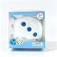 Dés géants de 5 pouces en TPR souple, jouets sensoriels anti-stress à presser
