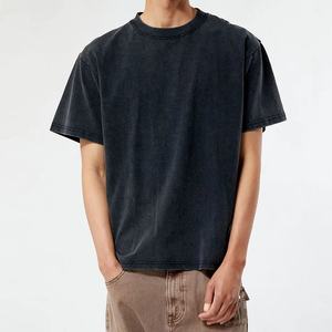 Heavyweight 100% Cotton <b>Black</b> Casual <b>Shirts</b> High Quality Drop Shoulder Boxy Blank <b>T</b> <b>Shirt</b> Summer Oversized Men's <b>Plain</b> <b>T</b>-<b>Shirt</b> - Product Image 1