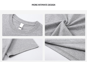 Camisetas con Logotipo Personalizado 100% Algodón, Camisetas de 180 g/m², Tejido de Punto, Tallas Grandes, Camisetas Casuales Lisas con Diseño en Blanco para Hombre - Product Image 3