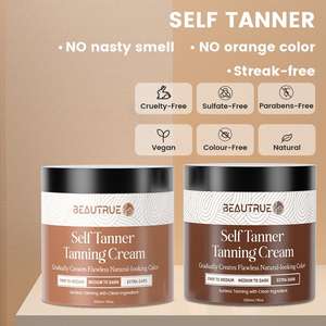 Produits de Bronzage Professionnels Crème Autobronzante Végane Personnalisée Intensifiante Extrême pour Femmes et Hommes, Lotion Bronzante Moyenne à Très Foncée - Product Image 5