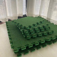 2024 Wholesale EVA Foam Turf Tiles Artificial Grass Puzzle Carpet Mat Elegant Rug Sets