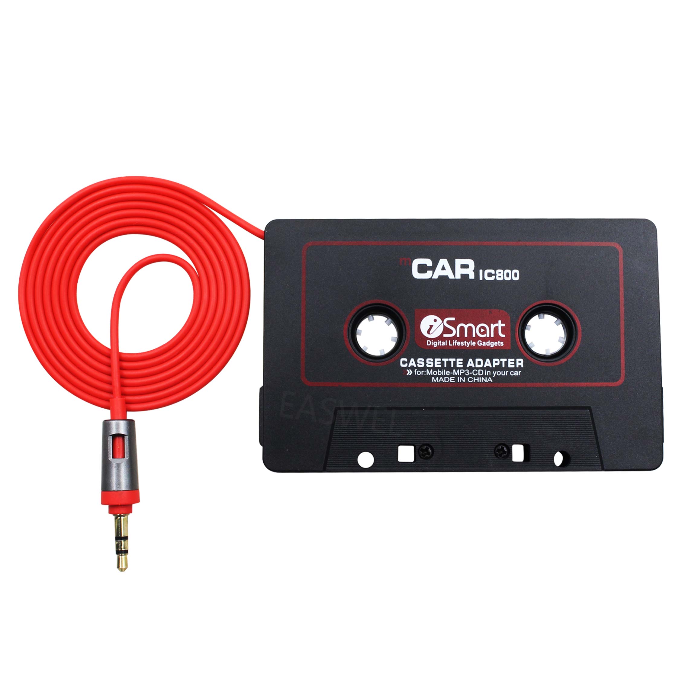 Audio Cassette Tape Adapter Aux Cable Cord 3.5mm Jack