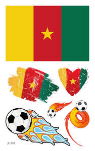 ขายตรงจากโรงงาน ธงชาติคุณภาพสูง ธงเชียร์ สติ๊กเกอร์ลายสัก สำหรับงานปาร์ตี้ บาร์ และกิจกรรมฟุตบอล - Product Image 3