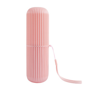 Estuche de viaje para cepillo de dientes con tapa de vaso, caja de almacenamiento portátil de plástico plegable para uso en viajes - Product Image 5