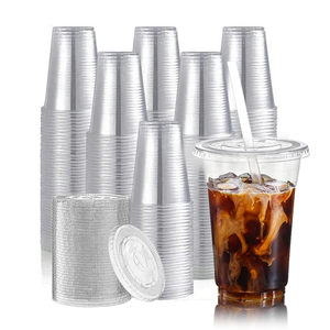 Vasos de Plástico para Bebidas y Jugos con Tapa, Vaso de Vino de Plástico de 16 oz, Vasos de Plástico de 12 oz, 14 oz, 32 oz con Tapa - Product Image 1