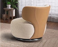 Chaise de canapé pivotante simple lumière luxe salon balcon chaise de loisirs créative chaise de négociation réception minimaliste