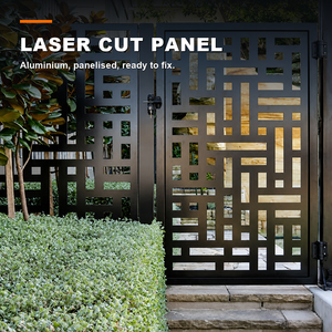 Laser Cut Aluminum <b>Garden</b> Gate Custom Size Rust Proof Outdoor Entrance Panels for Villa Backyard and Landscape Projects - Product Image 3
