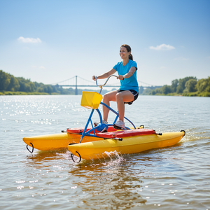 Bicicleta Acuática Individual QIQU USA Chevron Phillips <span class=keywords><strong>de</strong></span> Aluminio con Pedales, Material PE, para Alquiler Comercial - Product Image 1