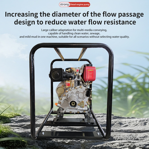 Pompa per Motore Diesel XINBATE, Elevata Portata, Pompa Acqua a Risparmio Energetico, Nuovo Modello 173F, Potente Pompa Acqua Diesel a Vibrazione - Product Image 4