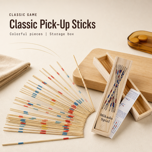 Gioco Mikado in Legno all'Ingrosso, Gioco Classico con Bastoncini e Scatola in Legno, Logo Personalizzabile OEM - Product Image 4