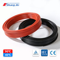 Cable Fotovoltaico UL4703 y UL44 RH-2 de Cobre Estañado XLPE PV1-F de 10AWG para Sistema de Paneles Solares AC1000V
