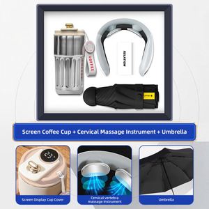 Business Style <b>Set</b> Includes Neck Massager Umbrella Charger <b>Gift</b> <b>Set</b> with Power Bank Business <b>Gift</b> <b>Set</b> for Corporate Events - Product Image 4