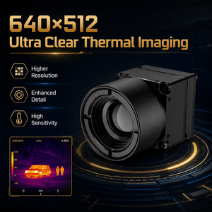 640x512 โมดูลเลนส์กล้องถ่ายภาพความร้อนเซ็นเซอร์อินฟราเรดแบบไม่ระบายความร้อนสำหรับโดรน UAV กล้องถ่ายภาพความร้อนการมองเห็นตอนกลางคืน 640x51 - Product Image 5