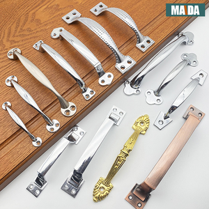 Laris Modern Sederhana Aloi Seng Pemasangan Sekrup Sadap Sendiri Tanpa Lubang Pegangan Lemari Pakaian Krom Pegangan Pintu Tarik - Product Image 2