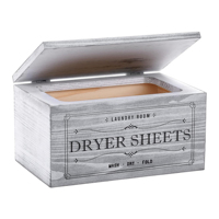 Porte-feuille en bois massif avec couvercle Distributeur de ferme rustique Accessoires de buanderie Boîte de rangement d'organisation de conteneur