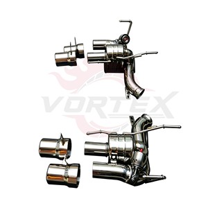 Vortex SS304 Valved Rear Muffler for Ferrari FF 6.3L V12 F140 Performance Racing Axle <b>Back</b> Exhaust System Kit - Product Image 4