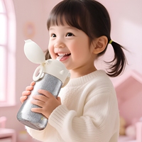 Vente en gros de gobelets isothermes en titane pur sans BPA pour enfants, personnalisables OEM ODM, tasses à paille pour enfants, biberons pour bébés