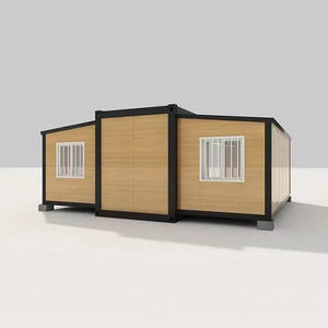 Prêt navire facile à plier 40Ft 20Ft étanche ouragan Portable préfabriqué 2-5 chambres Camouflage préfabriqué immeuble de bureaux - Product Image 1