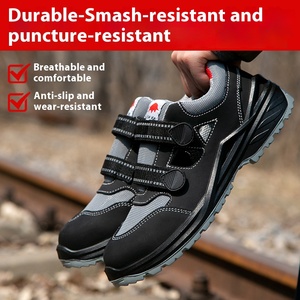أحذية السلامة الصيفية للرجال للبناء ، ميزات خالية من الرائحة ومقاومة للاهتراء ومضادة للتحطيم وحماية العمال - Product Image 5