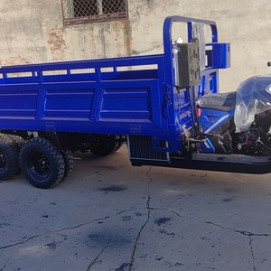 350CC 2 Axle 9 Wheel Motorized Tipper Cargo Tricycle Open Body EEC Certified Motorcycle Dumper - Product Image 6