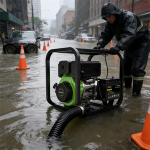מנוע דיזל 173F 2 אינץ' 3 אינץ' 4.8 קילוואט 6.5 כוחות סוס עם מתנע חשמלי, משאבות דיזל עם יניקה עצמית 30 מטר מעוקב/שעה 17.66 CFM להשקיה חקלאית - Product Image 2